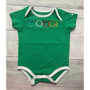 Green Coogi Baby Onesie Bodysuit Clothes Outfit, Size 3-6 months